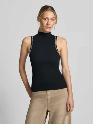 Top o kroju slim fit z mieszanki bawełny CPH MUSE Czarny