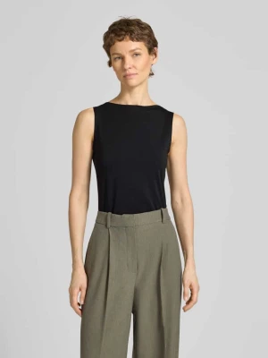 Top o kroju slim fit z mieszanki bawełny i modalu model 'PANDA' Vero Moda Czarny
