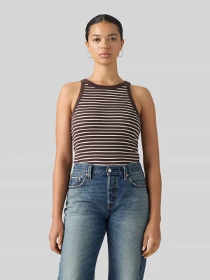 Top o kroju slim fit z mieszanki bawełny Levi's Ciemnobrązowy