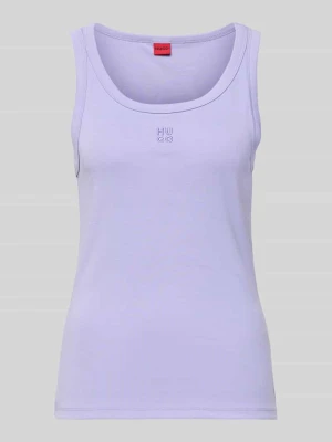 Top o kroju slim fit z mieszanki bawełny model ‘DATAMIA’ HUGO