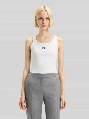 Top o kroju slim fit z mieszanki bawełny model „DATAMIA” HUGO