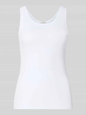 Top o kroju slim fit z mieszanki bawełny s.Oliver Biały