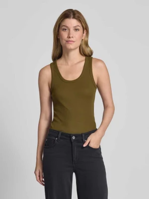 Top o kroju slim fit z mieszanki bawełny Tom Tailor Denim