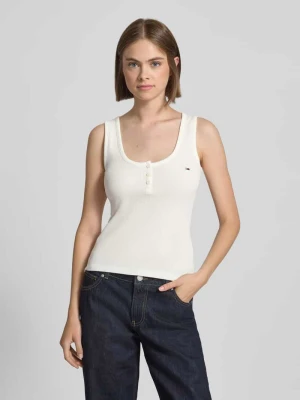 Top o kroju slim fit z mieszanki bawełny Tommy Jeans