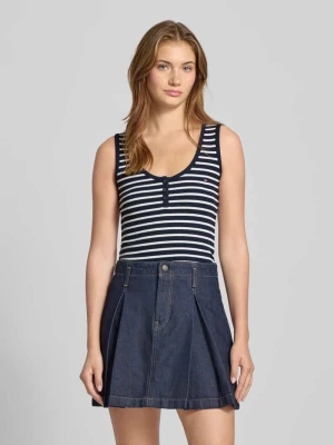 Top o kroju slim fit z mieszanki bawełny Tommy Jeans