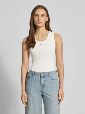 Top o kroju slim fit z mieszanki bawełny Tommy Jeans