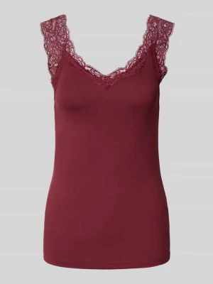 Top o kroju slim fit z mieszanki wiskozy model ‘BARBERA’ Pieces
