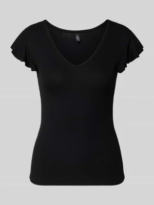 Top o kroju slim fit z mieszanki wiskozy model 'BELLA' Only