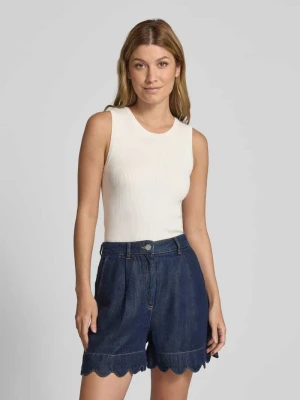 Top o kroju slim fit z mieszanki wiskozy Tom Tailor Denim
