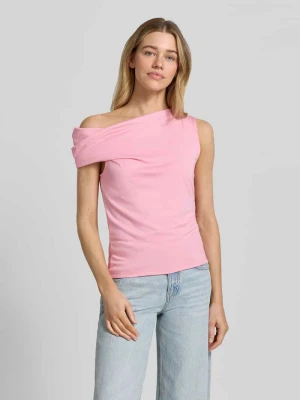 Top o kroju slim fit z mieszanki wiskozy w asymetrycznym designie comma