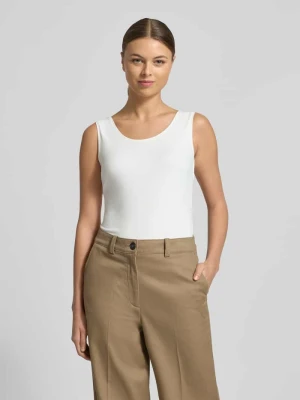 Top o kroju slim fit z okrągłym dekoltem Christian Berg Woman