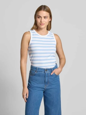 Top o kroju slim fit z okrągłym dekoltem model 'Effy' FREE/QUENT