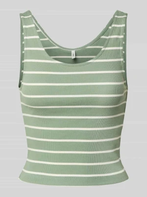 Top o kroju slim fit z prążkowaniem model ‘NESSA’ Only