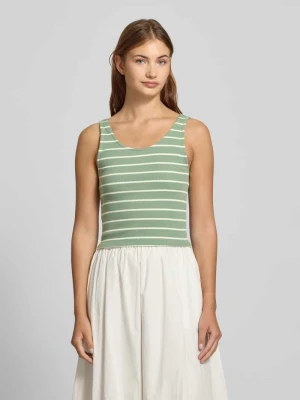 Top o kroju slim fit z prążkowaniem model ‘NESSA’ Only