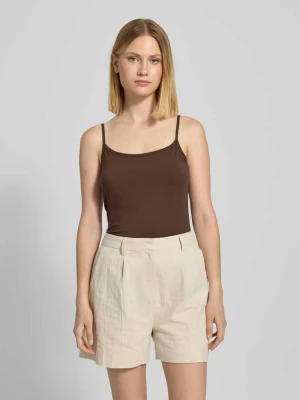 Top o kroju slim fit z regulowanymi, cienkimi ramiączkami s.Oliver RED LABEL