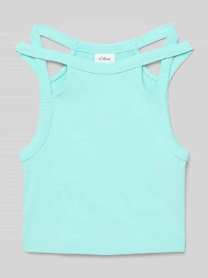 Top o kroju slim fit z wycięciami s.Oliver RED LABEL