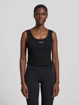 Top o kroju slim fit z wyhaftowanym logo model 'Circe' Guess Activewear