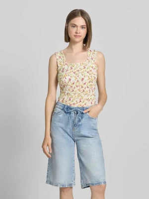 Top o kroju slim fit z wzorem na całej powierzchni model ‘TAYLIN’ Pieces