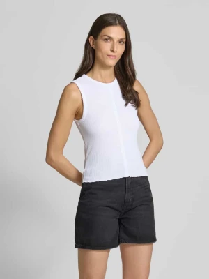Top o kroju slim fit z zaznaczoną listwą guzikową Tom Tailor Denim