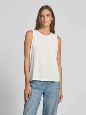 Top o luźnym kroju z fakturą wafla Tom Tailor Denim