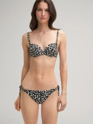 Top od bikini w kolorze czarno-białym w panterkę Joop