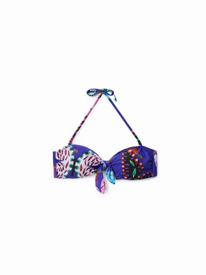 Top od bikini w motyle z wiązaniem Desigual