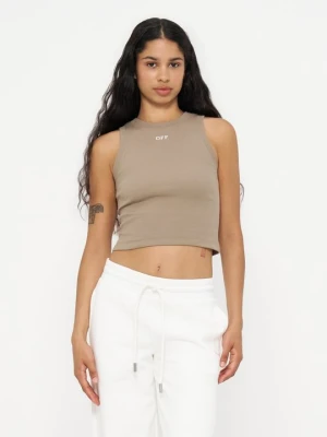 Top Off White szary