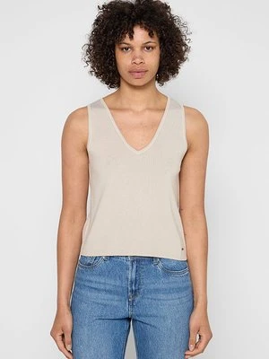 Top Pepe Jeans beżowy