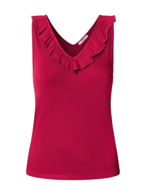 Top Pepe Jeans bordowy