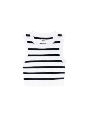 Top Pepe Jeans granatowy