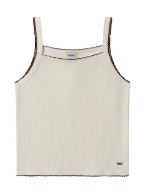 Top Pepe Jeans mleczny