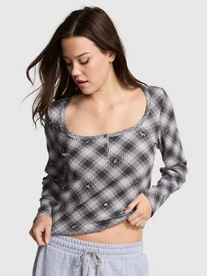 Top piżamowy termiczny Henley Victoria's Secret