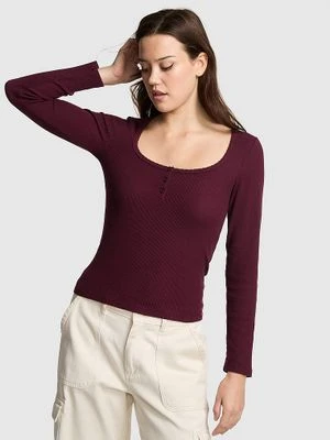 Top piżamowy termiczny Henley Victoria's Secret