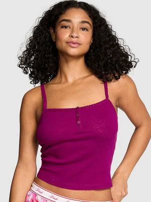 Top Pointelle Henley Cami Victoria's Secret
