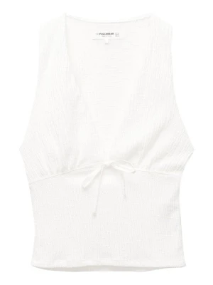 Top PULL&BEAR biały