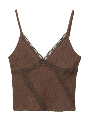 Top PULL&BEAR brązowy