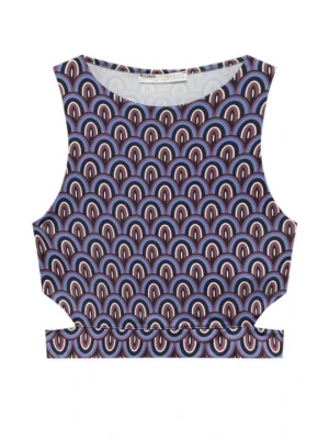 Top PULL&BEAR ciemnoczerwony