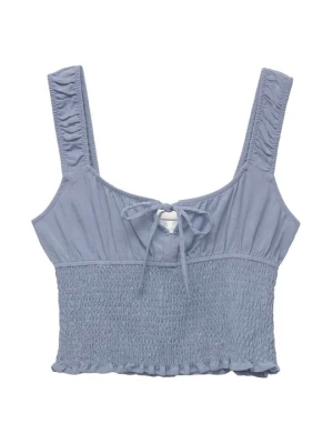 Top PULL&BEAR niebieski