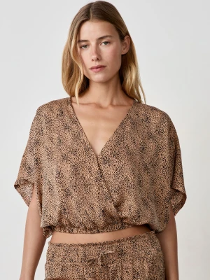 Top satiné manches courtes Etam