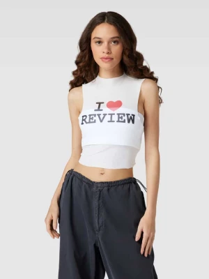 Top siateczkowy z nadrukiem STAR REVIEW