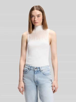 top Slim z mieszanka wiskozy model 'Sieffy' Hugo Złamany biały