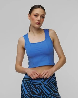 Top sportowy damski Casall Edge Crop Top niebieski