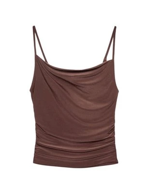 Top Stradivarius ciemnobrązowy