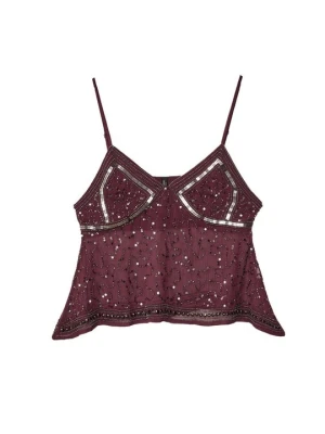 Top Stradivarius bordowy