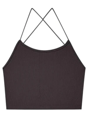 Top Stradivarius ciemnobrązowy