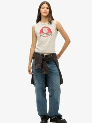 Top Superdry jasnoszary
