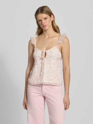 Top szyfonowy o kroju regular fit z abstrakcyjnym wzorem model ‘ASTA LIFE’ Only