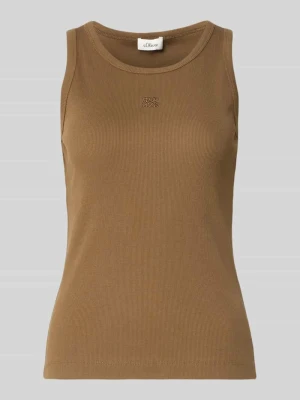 Top tank o kroju regular fit z mieszanki bawełny s.Oliver RED LABEL