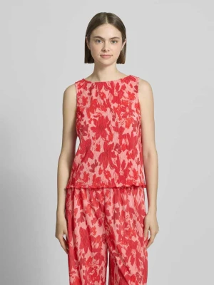 Top tank w kroju regular fit z wzorem na całej powierzchni model 'FLORA' Pieces