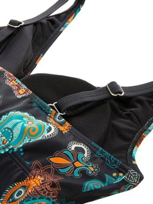 Top tankini z kieszonką na protezy, z poliamidu z recyklingu bonprix